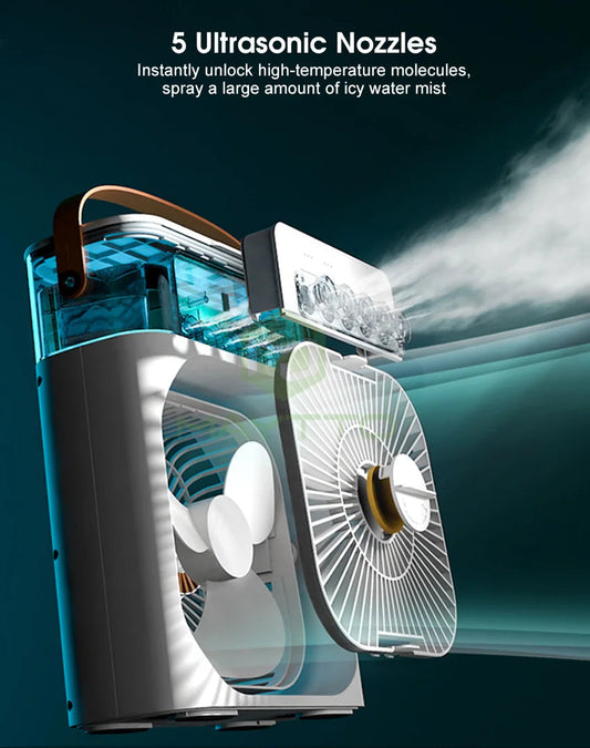 Mini Portable Rechargeable Air Cooler Fans Super Mall