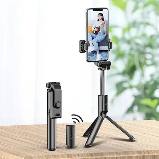 4-in-1 Bluetooth Selfie Stick Tripod | Extendable Stand with Wireless Remote, LED Light & Camera Holder Super Mall