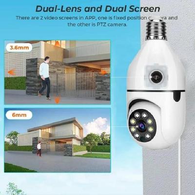 360° WiFi Light Bulb Security Camera HD 1080P Wireless CCTV IP Camera Night Vision Motion Detection Two-Way Audio Universal Hub
