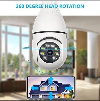 360° WiFi Light Bulb Security Camera HD 1080P Wireless CCTV IP Camera Night Vision Motion Detection Two-Way Audio Universal Hub