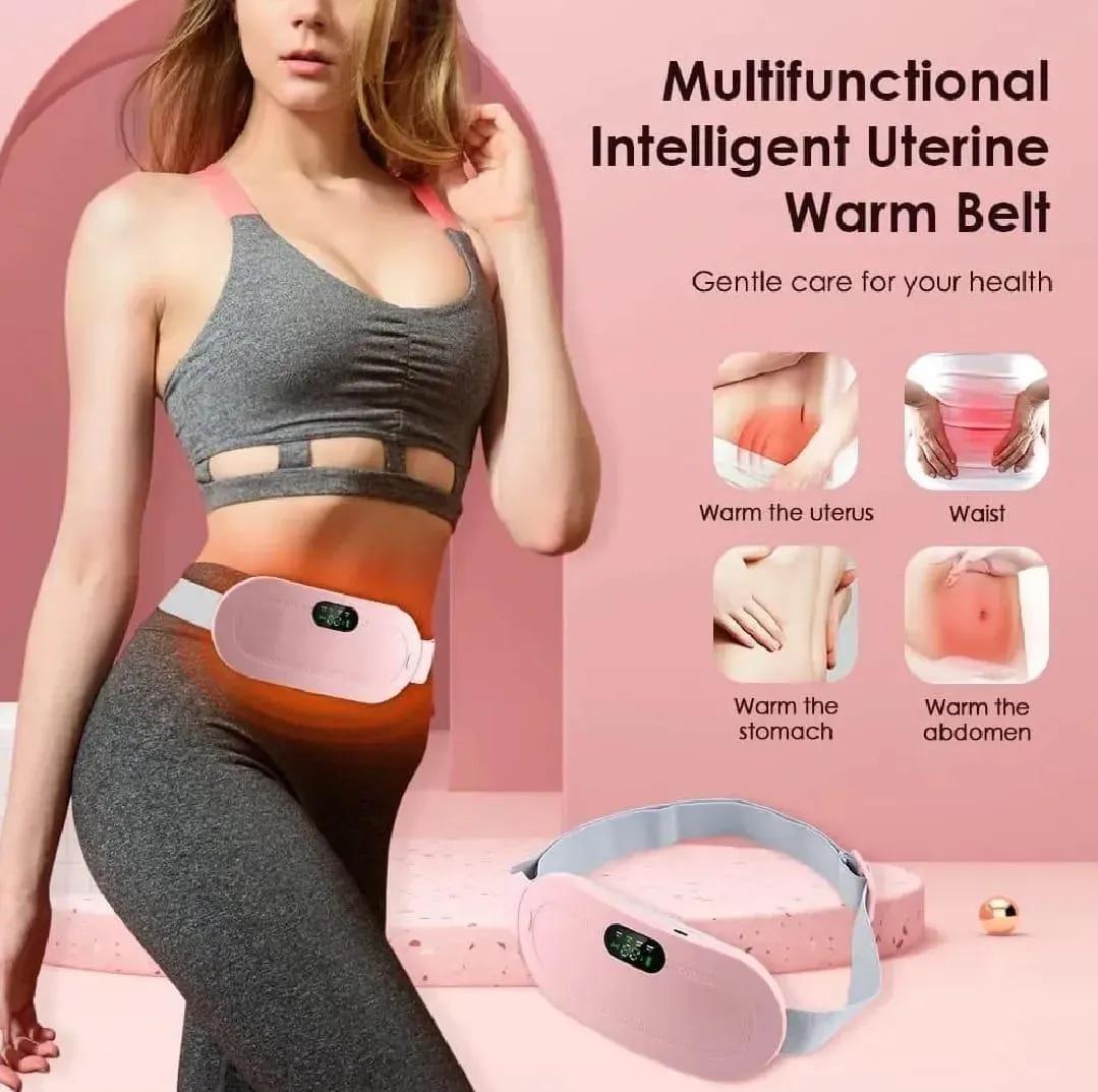 Electric Period Cramp Heating Belt for Women – Pink Large Size Universal Hub