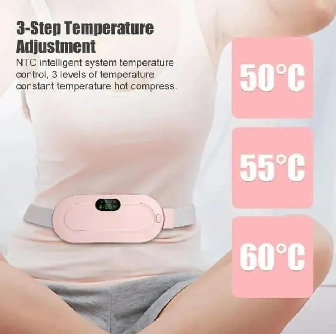 Electric Period Cramp Heating Belt for Women – Pink Large Size Universal Hub
