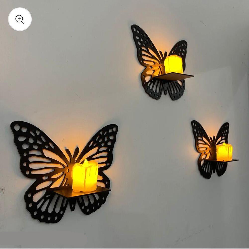 MDF Wall Decoration beautiful butterfly Pack of 3 Super Mall