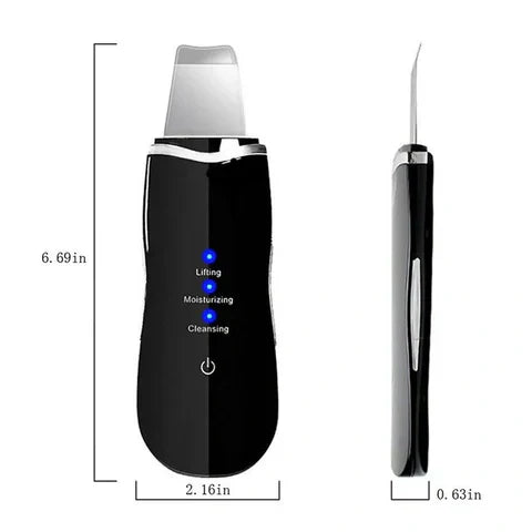 Ultrasonic Skin Scrubber – 5-in-1 Multifunctional Deep Face Cleansing Super Mall