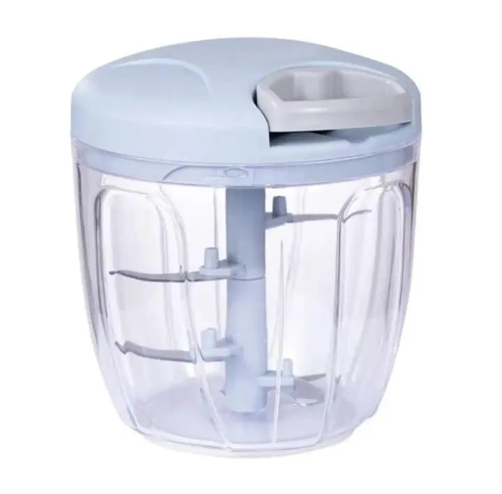 Manual Food Chopper Vegetable Onion Garlic Cutter Mixer Blender 3 Blade 2000ML Universal Hub