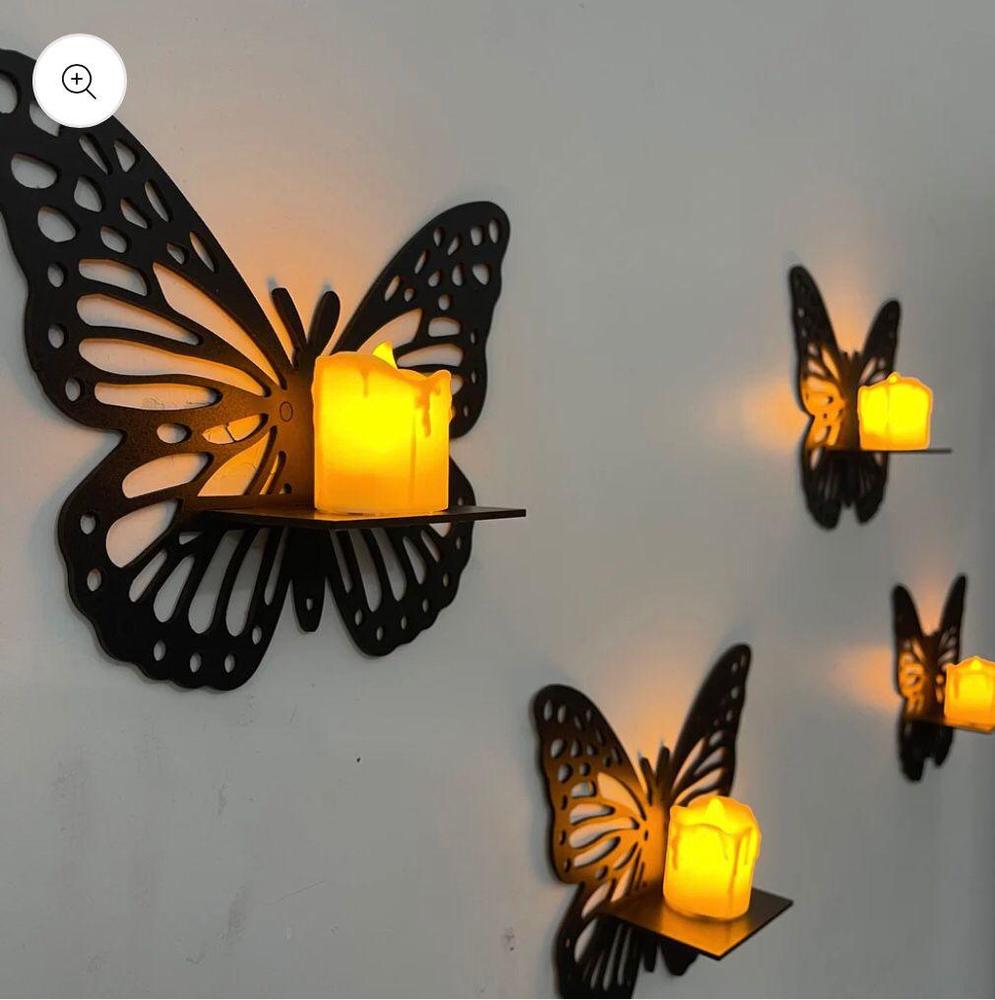 MDF Wall Decoration beautiful butterfly Pack of 3 Super Mall