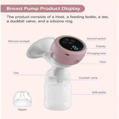 Pink Digital Breast Pump Set for New Mothers Universal Hub