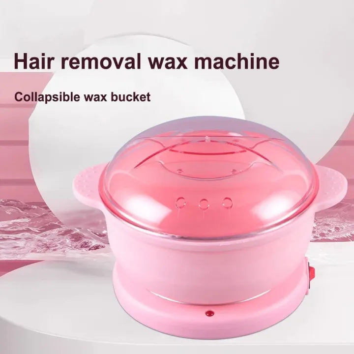 Portable Wax Warmer 300ML – Silicone Wax Heater for Hair Removal, Foldable Wax Melting Pot, Paraffin Wax Warmer for Home, Salon & Travel Universal Hub