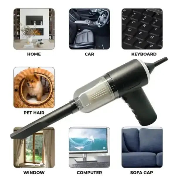 Portable Mini Vacuum Cleaner – Rechargeable & Powerful Suction for Home, Car & Office Super Mall