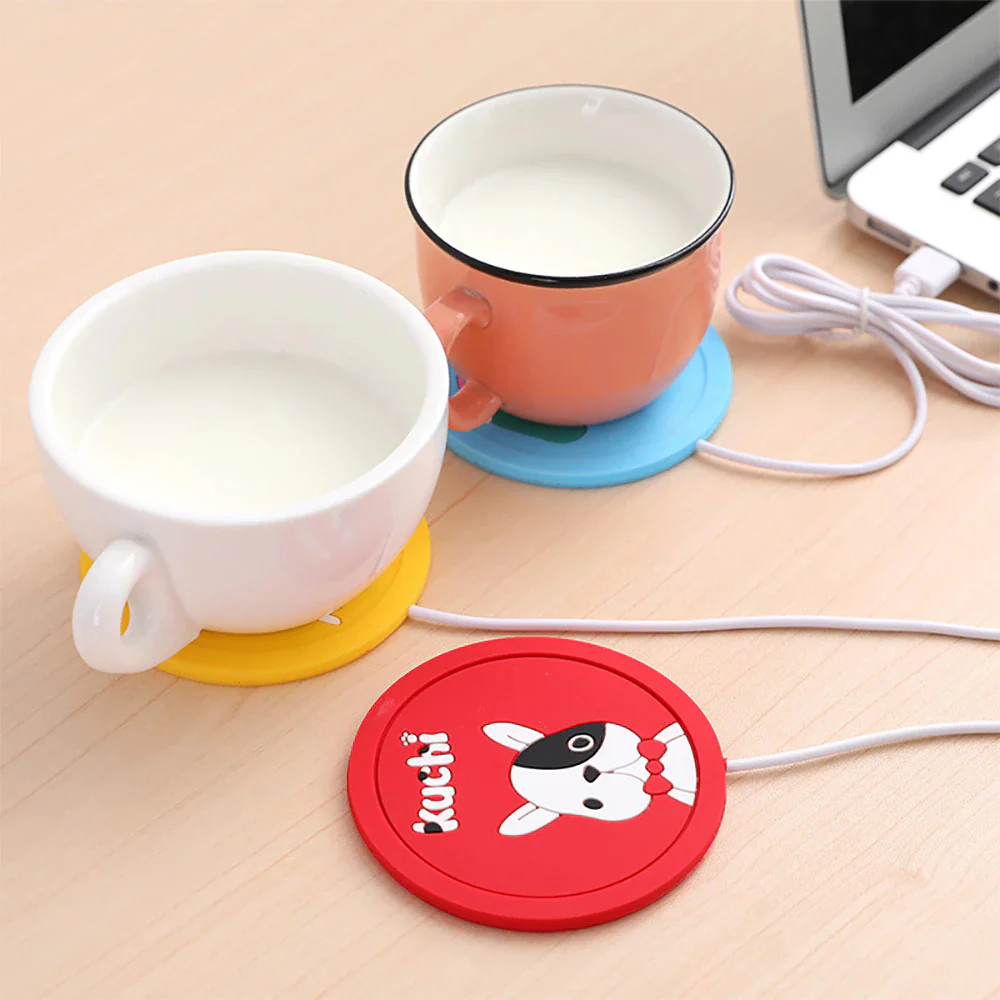 5V USB Cute Silicone Heat Warmer Heater Milk Tea Coffee Mug Hot Drinks Beverage Cup Super Mall