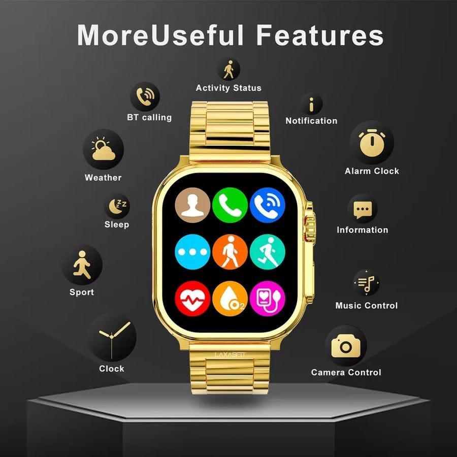 Ultra Golden Smart Watch Full HD 49 MM Super Mall