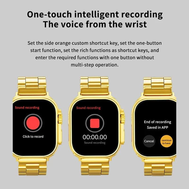 Ultra Golden Smart Watch Full HD 49 MM Super Mall