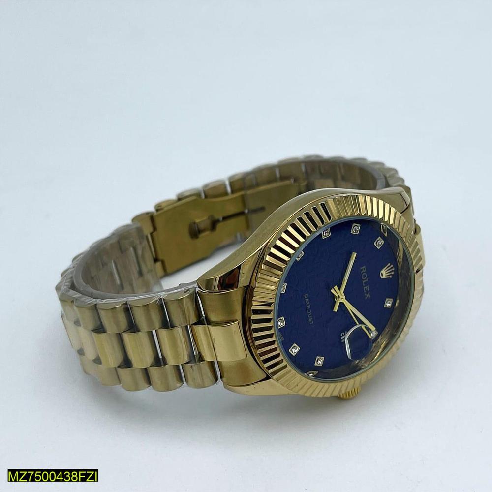 Men,s Golden Analogue Watch Super Mall