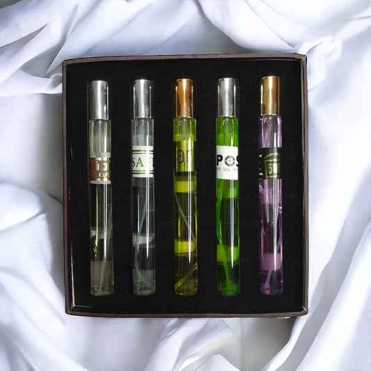 Elegant 5-Bottle Perfume Gift Set Super Mall