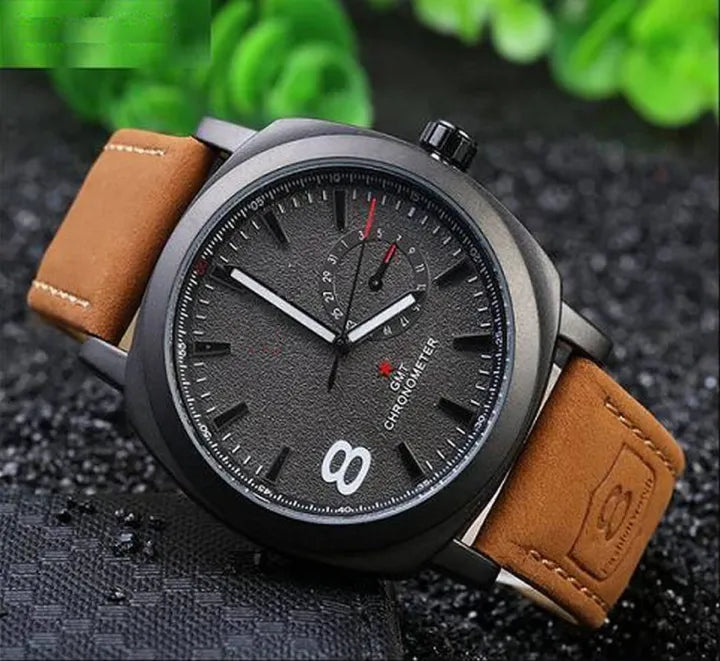 Imported Men's Luxury Quartz Watch – Classic Stainless Steel Analog Wrist Watch for Men & Boys, Fashion Casual Business Dress Watch Universal Hub
