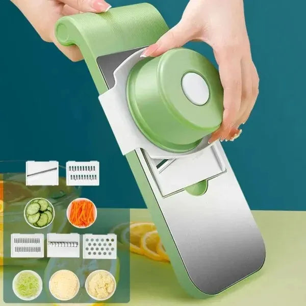 Manual Food Chopper Vegetable Onion Garlic Cutter Mixer Blender 3 Blade 2000ML Universal Hub