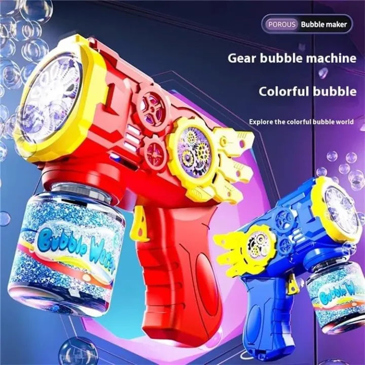 Automatic Electric Bubble Gun for Kids – 36 Holes Bubble Machine Toy Universal Hub