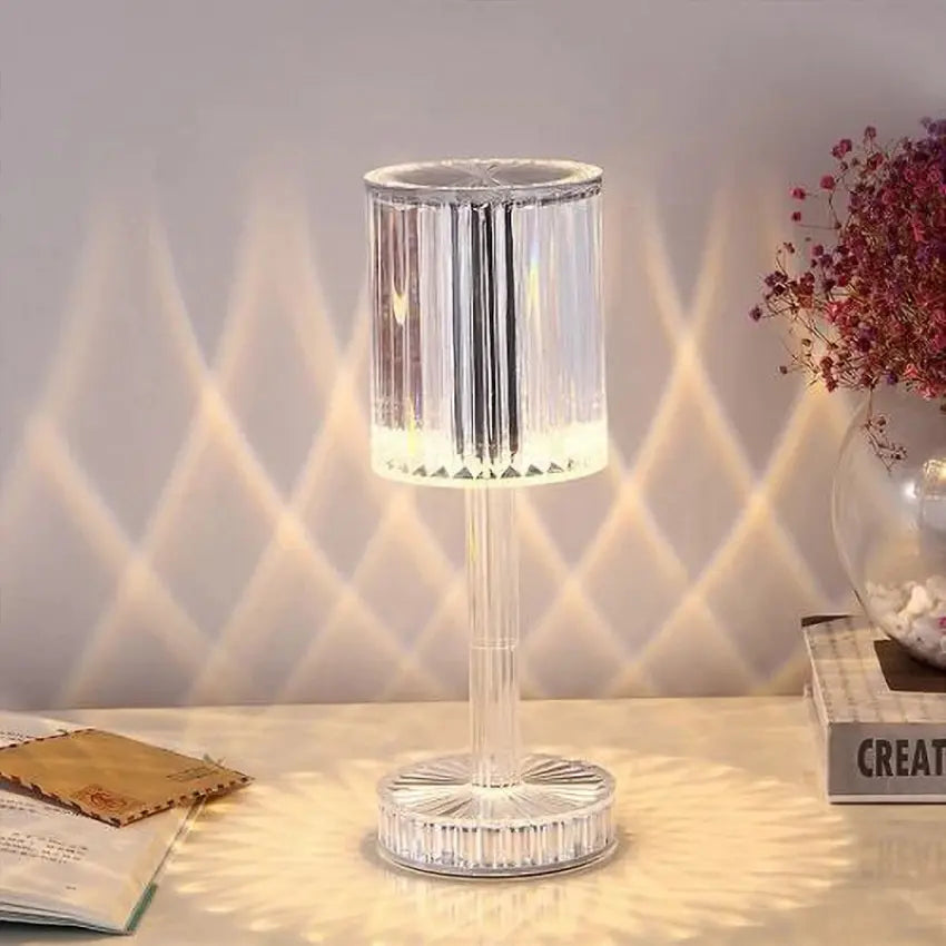 16 Colors Rose Touch Crystal Desk Lamp Super Mall