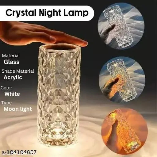 16 Colors Rose Touch Crystal Desk Lamp Super Mall