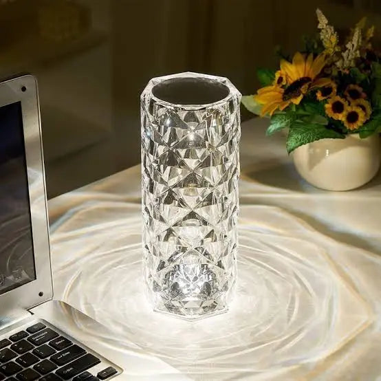 16 Colors Rose Touch Crystal Desk Lamp Super Mall