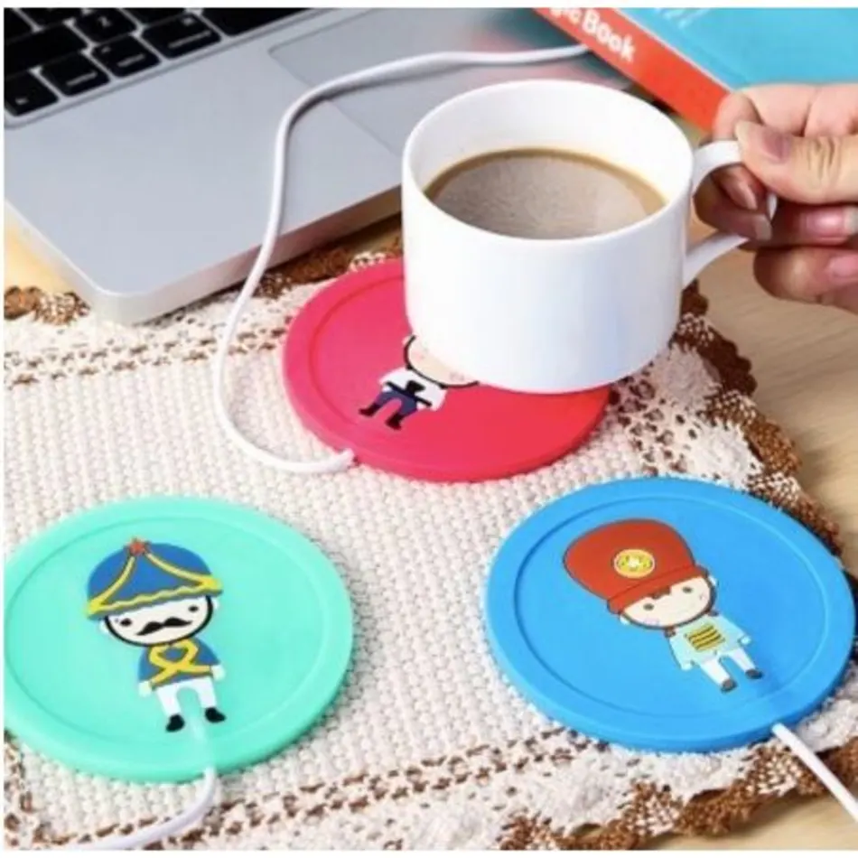 5V USB Cute Silicone Heat Warmer Heater Milk Tea Coffee Mug Hot Drinks Beverage Cup Super Mall