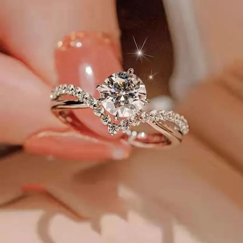 Engagement Ring – Sterling Plated Promise Ring for Women Super Mall