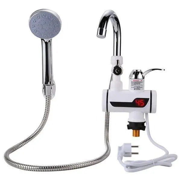 Instant Electric Water Heater Tap with Shower | Digital Temperature Display Super Mall