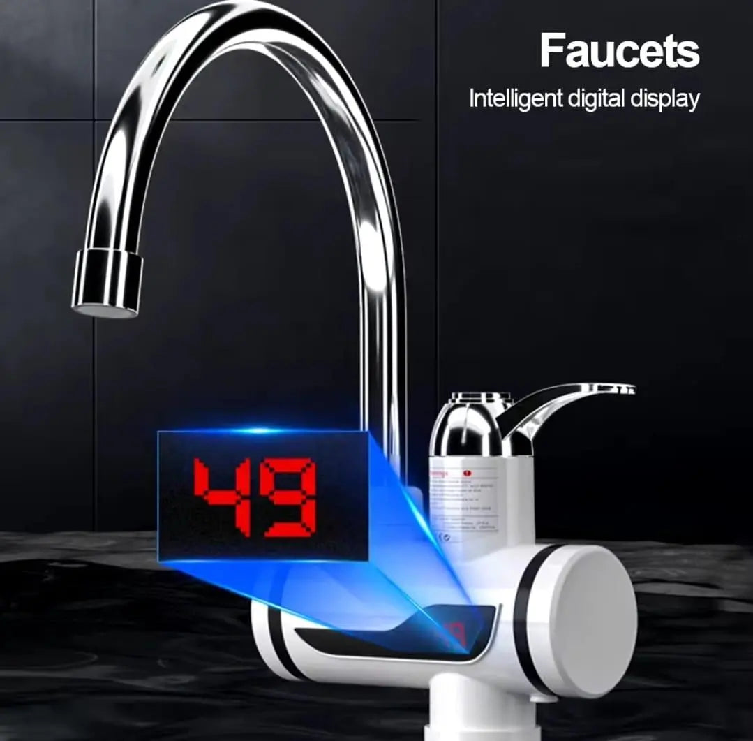 Instant Electric Water Heater Tap with Shower | Digital Temperature Display Super Mall