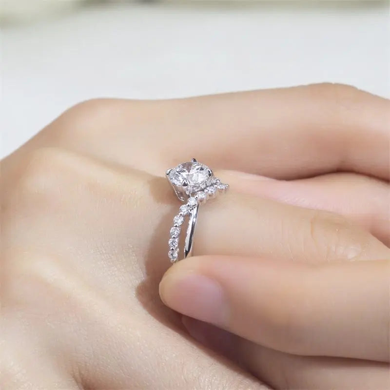 Engagement Ring – Sterling Plated Promise Ring for Women Super Mall