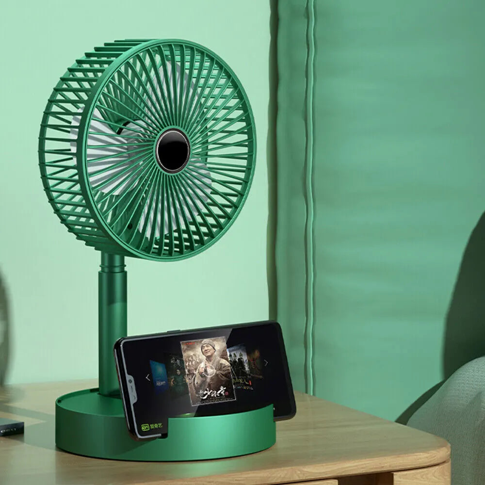USB Rechargeable Fan Portable Electric Mini Fan Foldable Telescopic Fan Super Mall