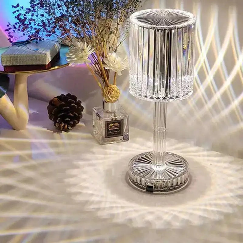 16 Colors Rose Touch Crystal Desk Lamp Super Mall